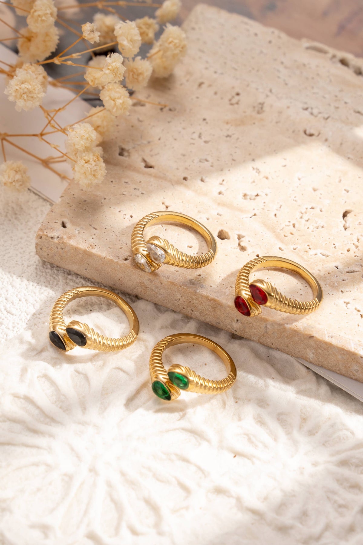 Anello Twin stones