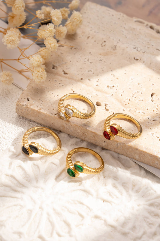 Anello Twin stones