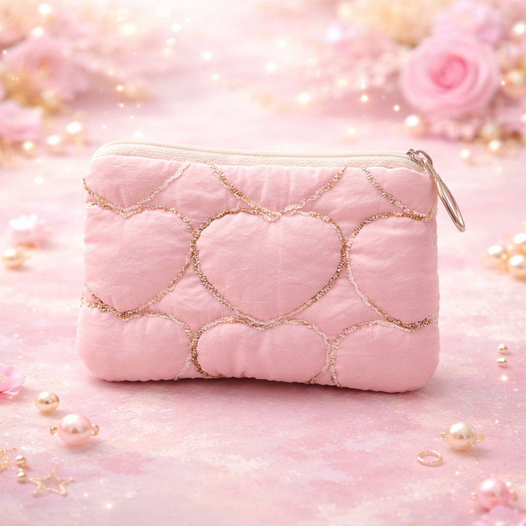 Mini Pochette Corazon Rose